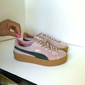 Rihanna Suede Creeper Coral